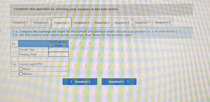 years. Are the current yeat results better, or worse. than those for