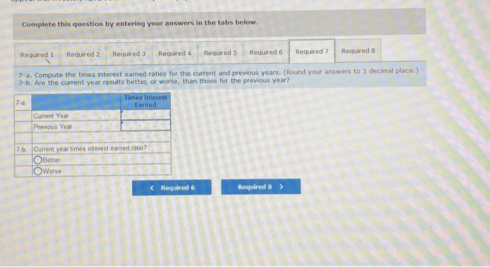 the current and previous years Are the current year results better, or