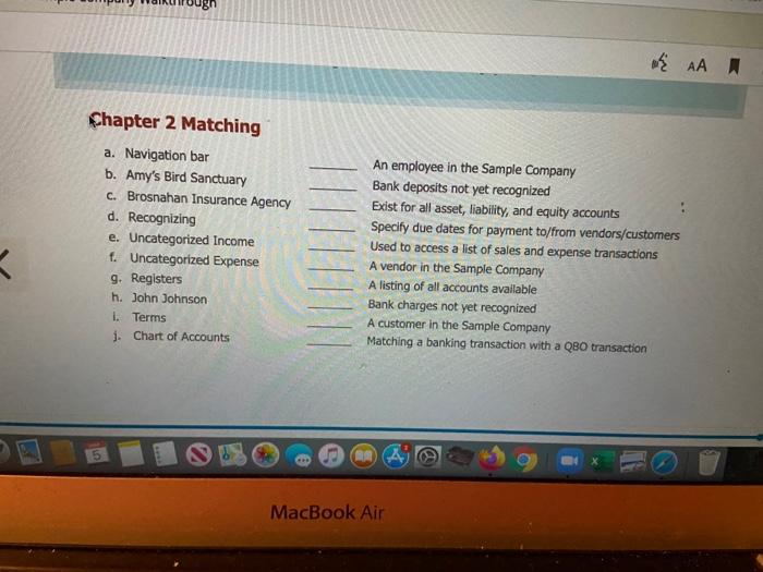 answer , thank you Chapter 2 Questions