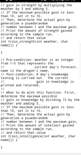 tasks their dragon should complete that day 5) Then, the day's activity