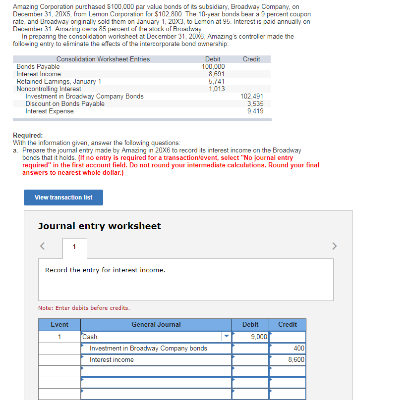 Says answers are wrong. Need some help getting to the correct figures.