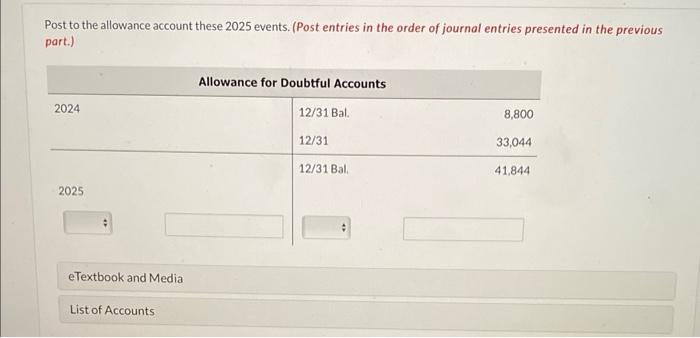 If no entry is required, select "No Entry" for the account titles