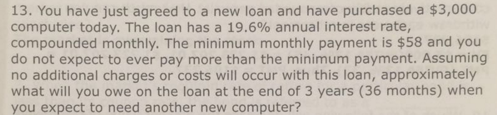  please solve this problem by hand !!! (no use of excel