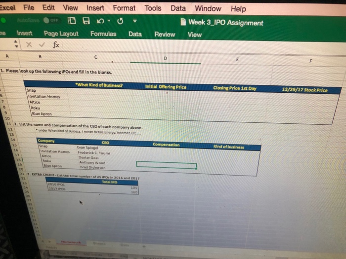  xcel File Edit View Insert Format Tools Data Window Help Week