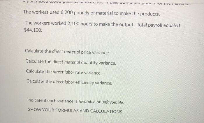 and show the calculation. 2. Smith company makes a single product. The