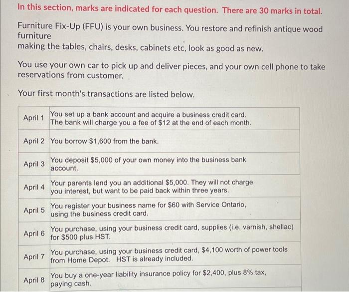 PLEASE answer these questions!!! In this section, marks are indicated for each