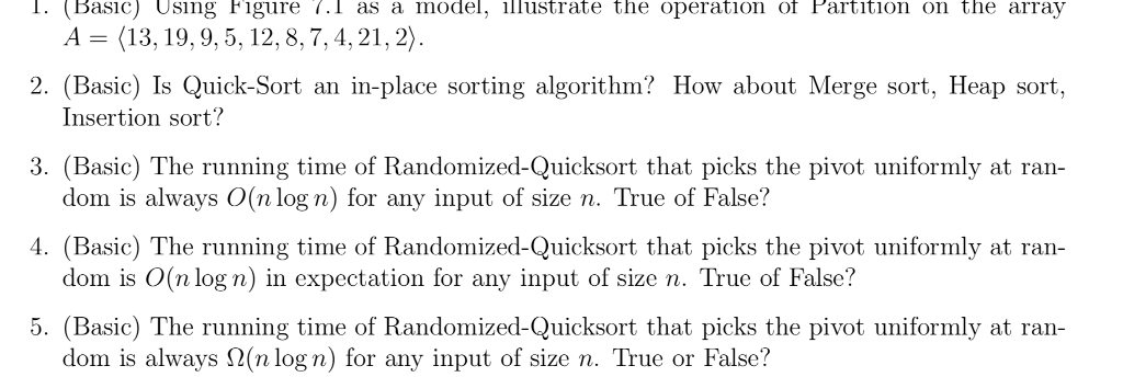 illustrate the operation of Partitio I. (Basic) Using Figure 7.l as
