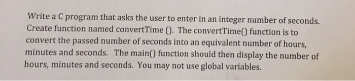  Utilize pointers Write a C program that asks the user to