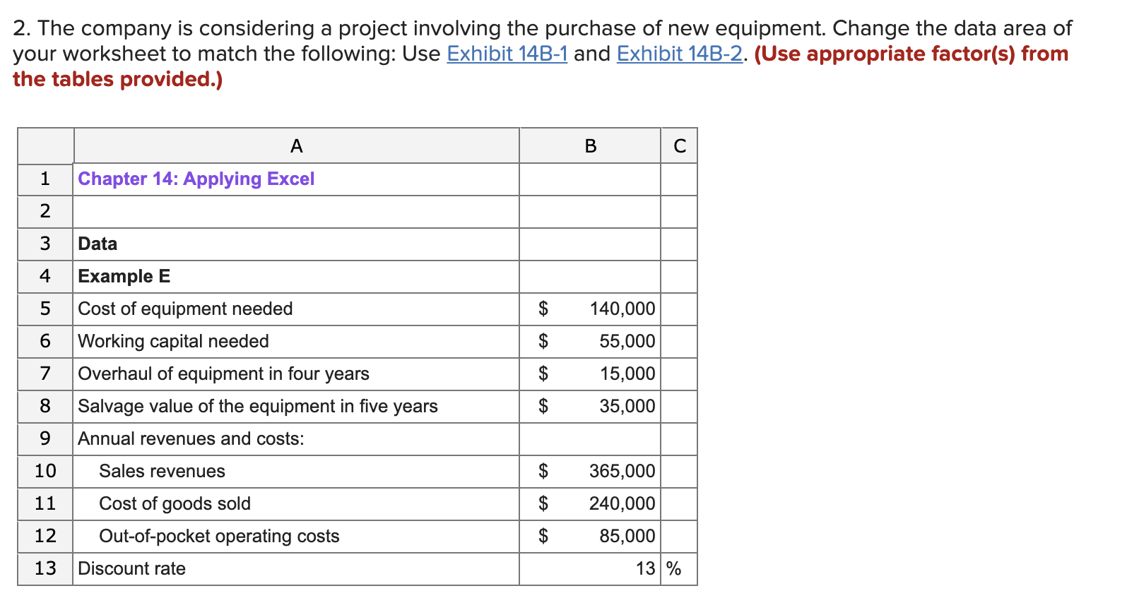 A B D E F G 1 Year 2 Now 1 2
