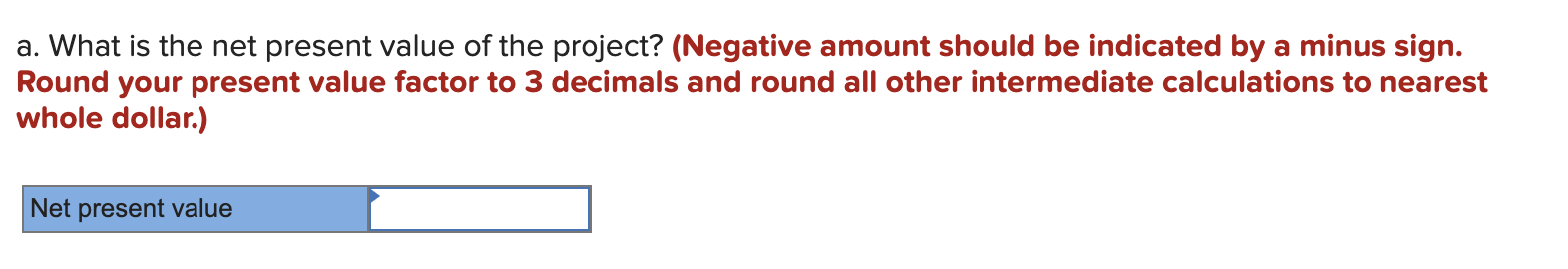 3 5 3 Purchase of equipment $ (60,000) 4 Investment in working