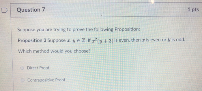 trying to prove that f(x)31 is one-to-one by using contrapositive proof. Which