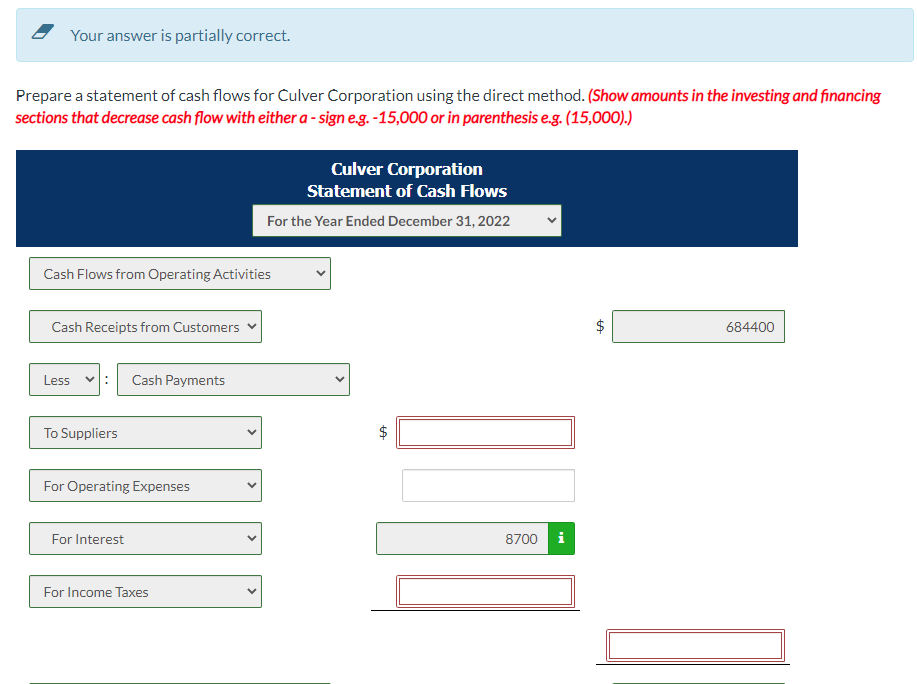 Need help with the blank boxes.nnnnnnnnnnnnn - Your answer is partially correct.