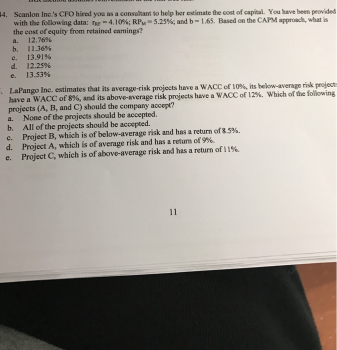 Please help I am taking a test now. Need answers asap! Scanlon