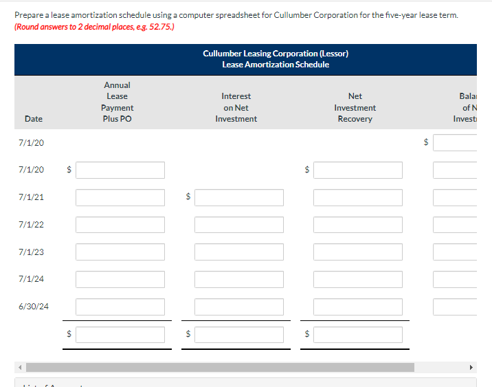 facts are for a non-cancellable lease agreement between Cullumber Corporation and Russell