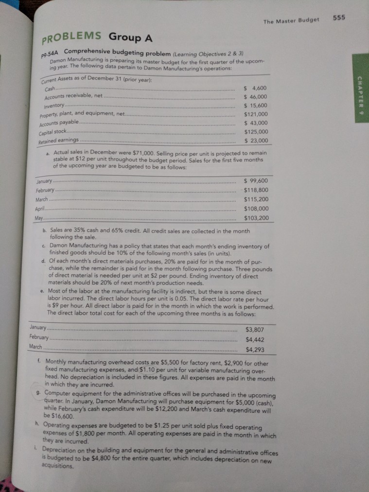  Please help me solve this. Comes from Managerial Accounting 4th edition.