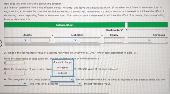 during the year Required: 1. Identify and analyze the sales during 2017