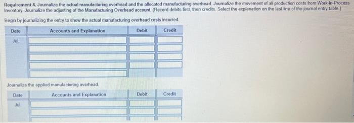 adjusting of the Manufacturing Overhead account. 5. Juda intentionally hired more highly