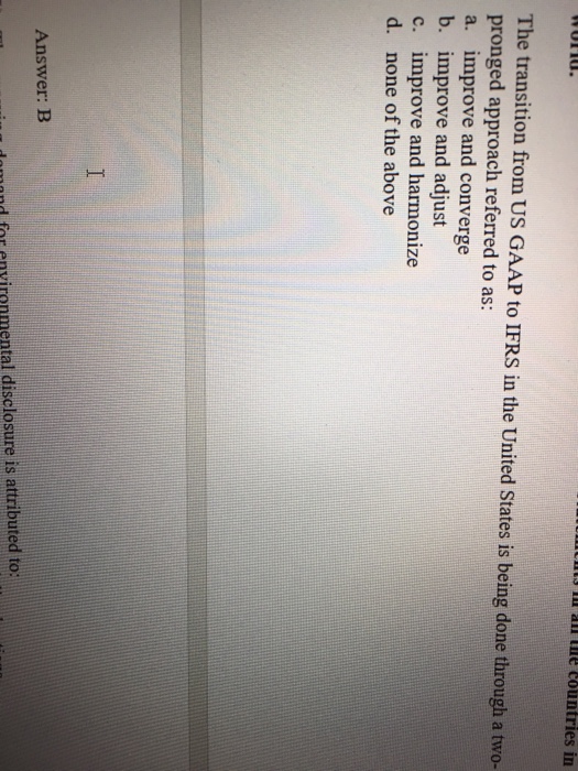  Why the answer is B?? nns Ill ain tle countries in