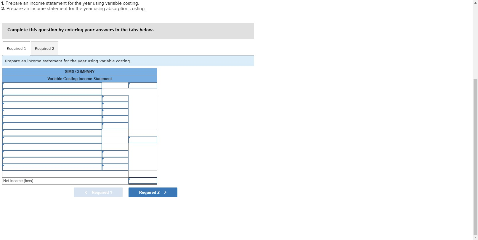 P2 Sims Company, a manufacturer of tablet computers, began operations on January