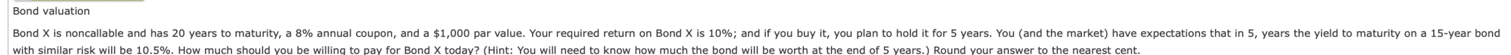  Bond worth after 5 years? 