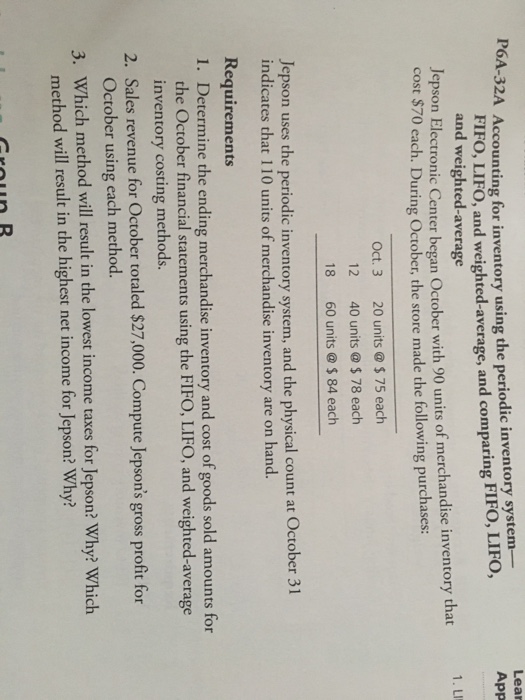 the following for a particular line of Putter s Choice putters: Quantity