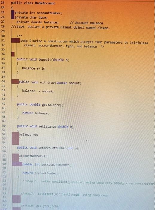 it in java public class Client 1 private String lastName; private string