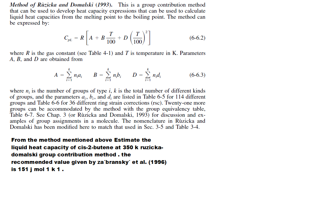 Solve the question above by providing step by step Method of Rzicka