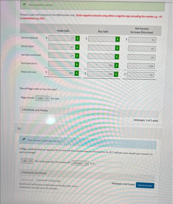 the sails? If Riegs suddenly finds an opportunity to rent out the