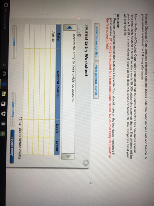 Chocolate Corp. today announced that its Board of Directors has declared a