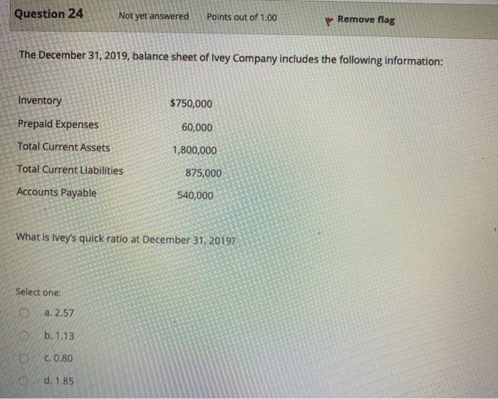 silver d. A U.S. government security Question 19 Not yet answered Points