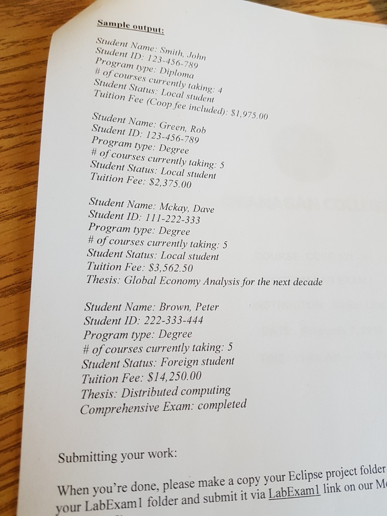 DisplayStudents { public static void main (String []args) { Student[] studentList =