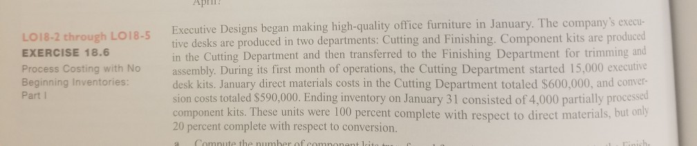 How can I put the numbers on Exercise 18.6 (which is given