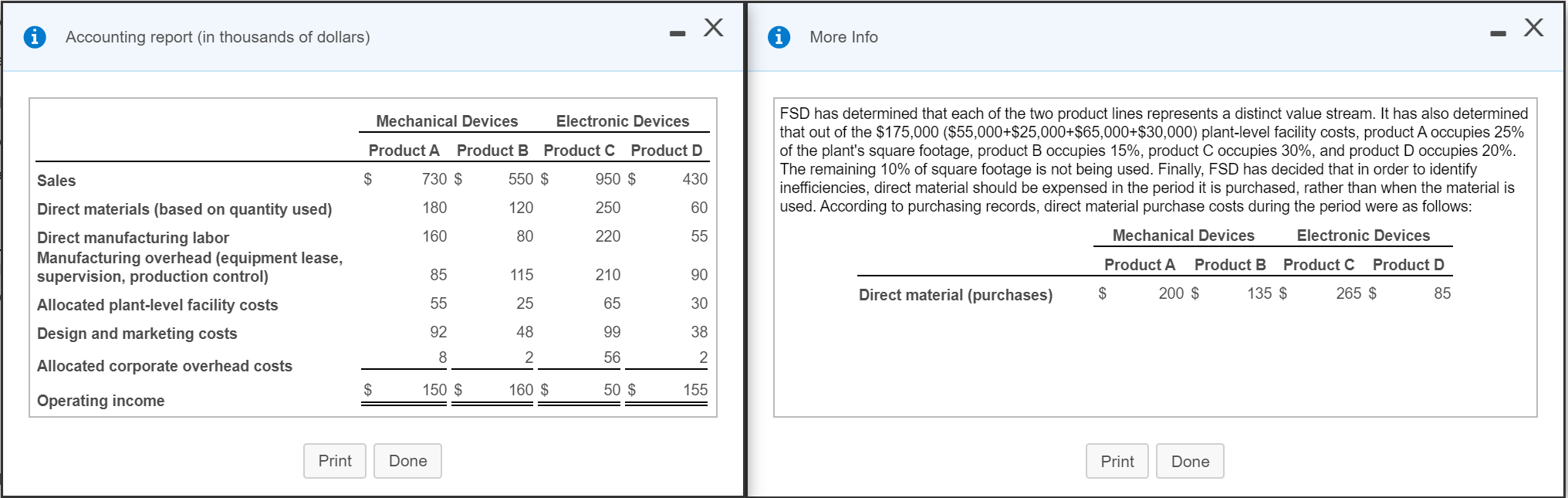 is considering the adoption of lean accounting principles to support its new