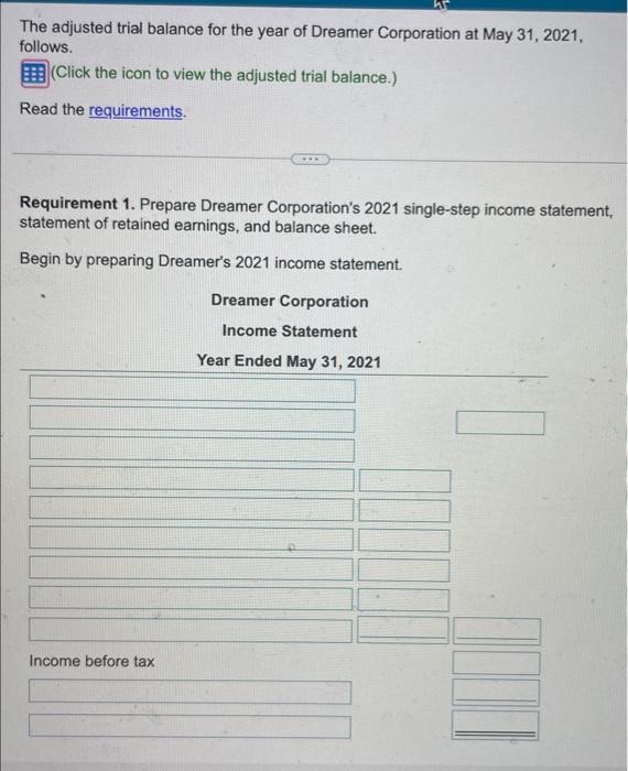 please help me answer both requirements Data table Retained earnings 4,000 Dividends