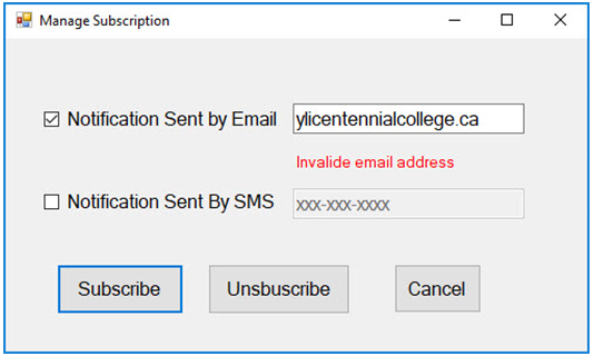 FROM the previous answer Please make sure: No duplication subscription is allowed;