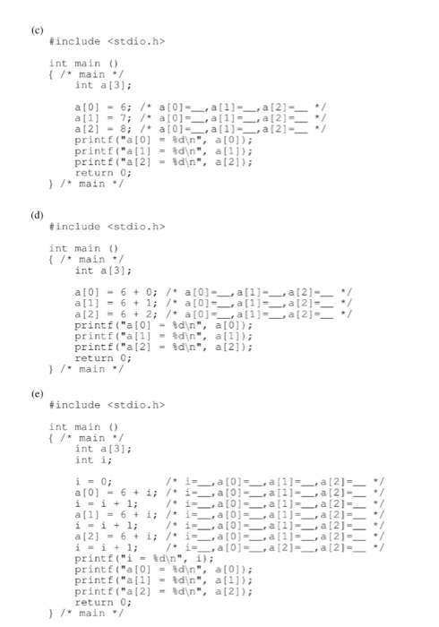 element of an array and a scalar variable of the same type?