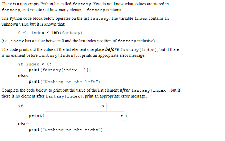  available options for text fields are: There is a non-empty Python