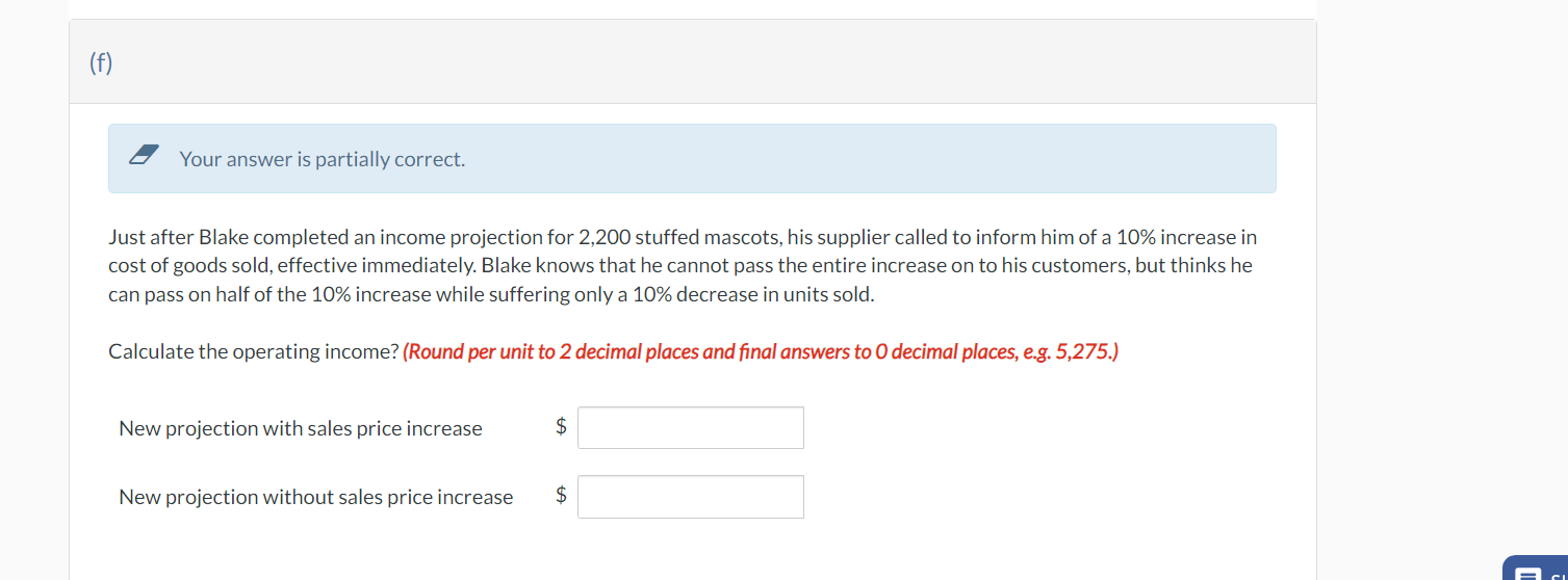 month, when we sold 3,000 I thought we'd make $9,848. But this