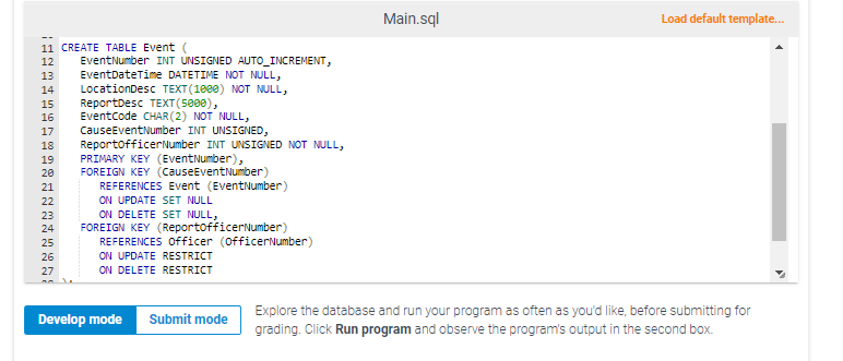 and with the appropriate keys and constraints. Some additional notes: All "ID",