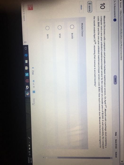  Help Save & Exit Submit Minarski Electronics sells computers and provides