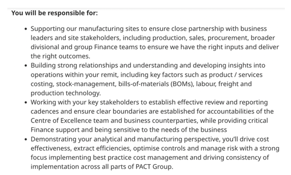 for the job. In analyzing the skills, you are expected to identify