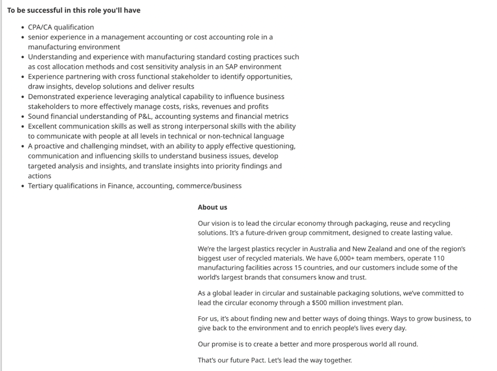 and discuss skills mentioned in their selected job advertisements under the following