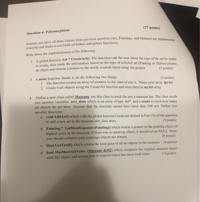 to question 3 is as following in the pictures below question 4