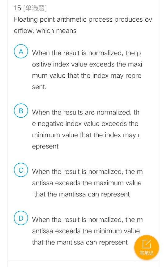is the width of a double- precision floating-point number? 64 Changing 6.[