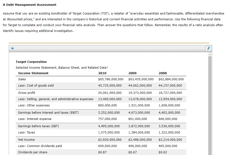  Drop down answers i chose i think are wrong. A Debt