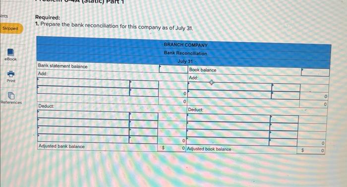 entries LO P3 [The following information applies to the questions displayed below.]
