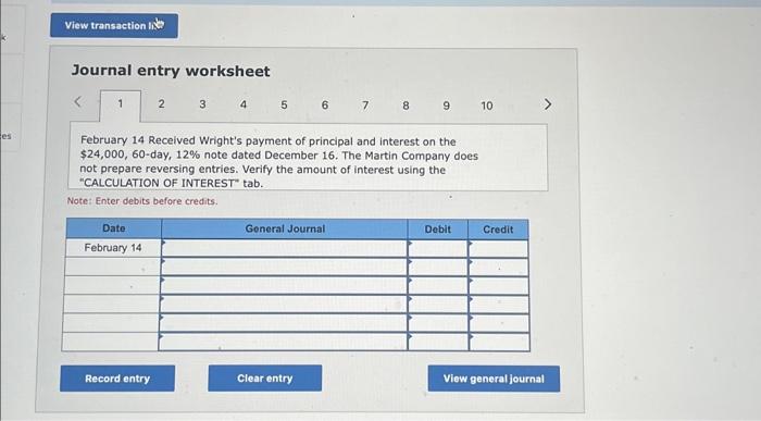 The following selected transactions are from Martin Company. Year 1 December 16