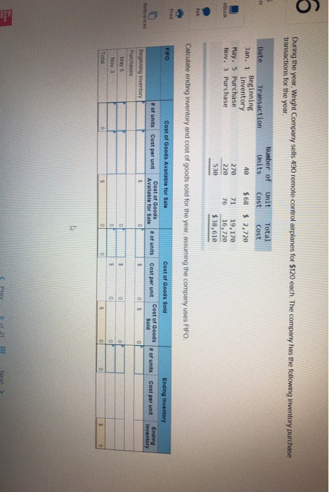 $68 2,720 May. 5 Purchase 270 71 19,170 76 16,720 38,610 Nov.