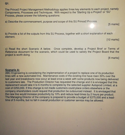 The Prince2 Project Management Methodology applies three key elements to each