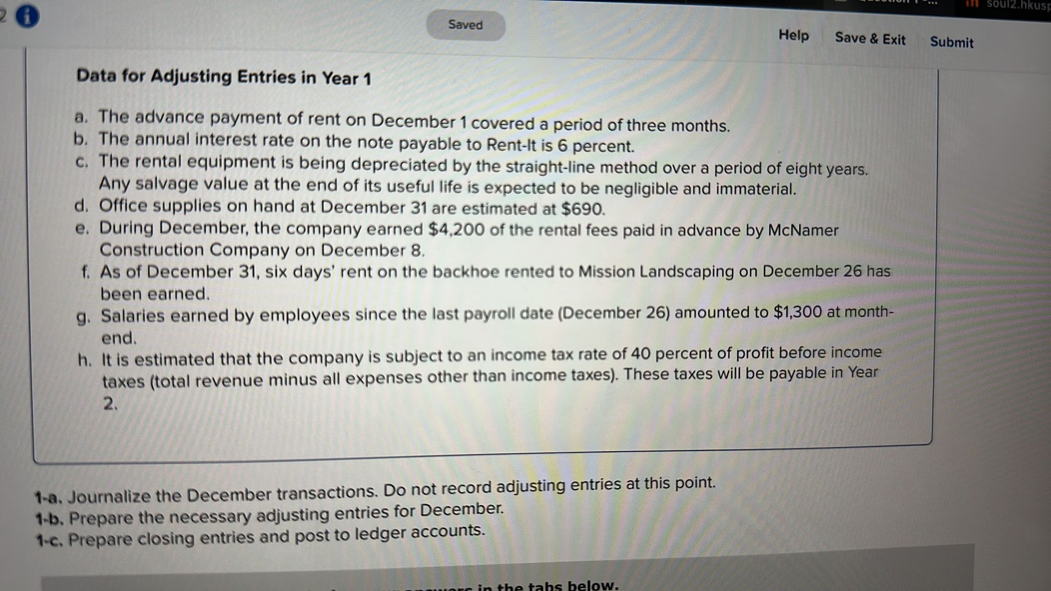 Please answer the accounting questions as shown below that. Data for Adjusting